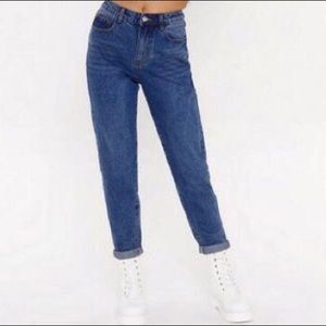 Daphnea Paris High Rise Laid Back Mom Jeans